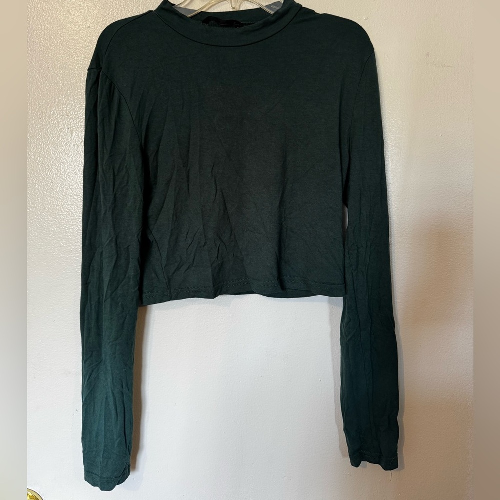 Shein’s green long sleeve. Size M.